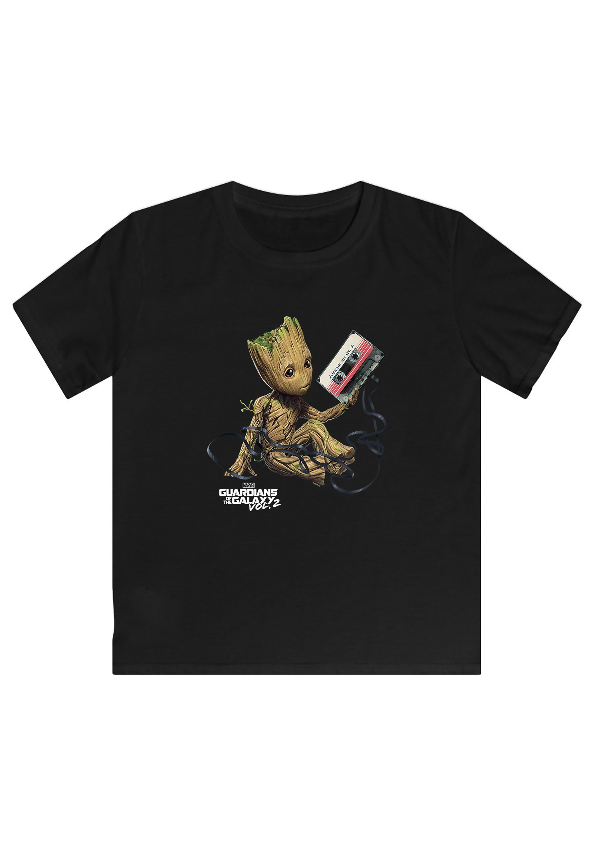 F4NT4STIC T-Shirt The Galaxy Tape Marvel Of Groot Vol2 Guardians Print