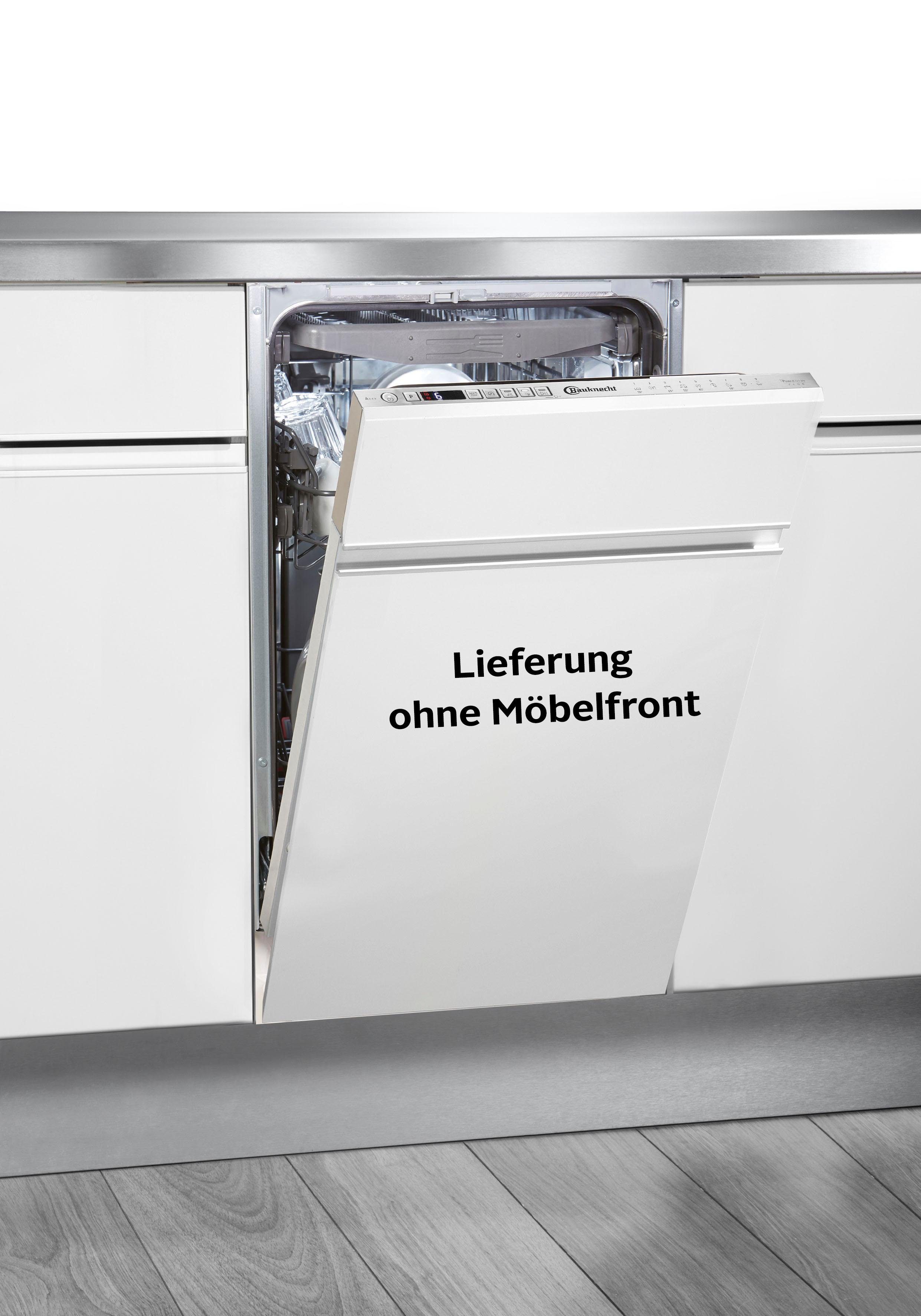 BAUKNECHT vollintegrierbarer Geschirrspüler BSIO 3O35 PFE X (2), 10 Maßgedecke, PowerClean Hochdruckdüsen – reinigt hartnäckigste Verschmutzungen