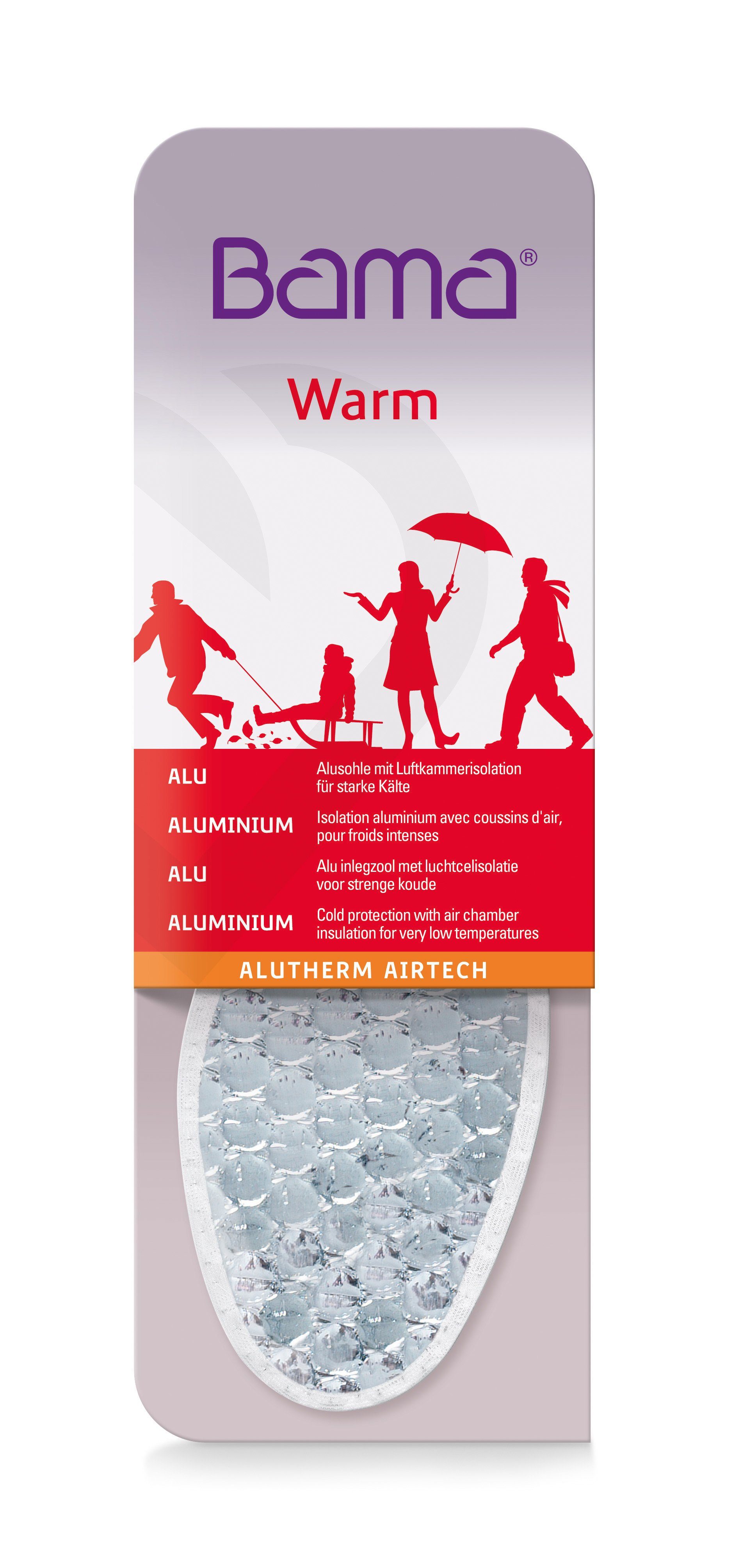 BAMA Group Thermosohlen Alutherm für Luftkammerisolation Kälte mit Airtech - starke