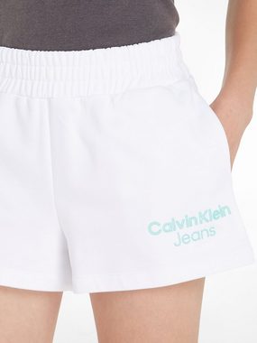 Calvin Klein Jeans Sweatshorts STACKED INSTITUTIONAL SHORTS mit Logoschriftzug