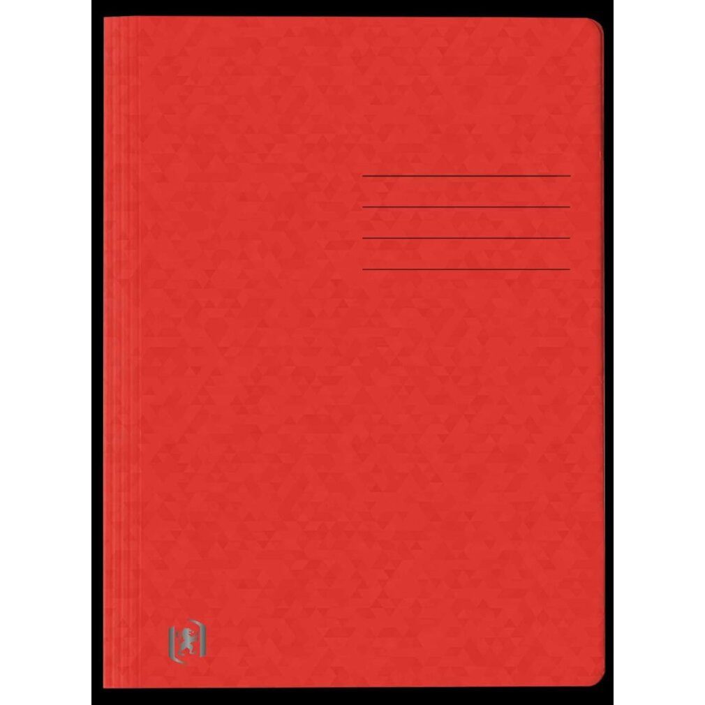 OXFORD Fächermappe Schnellhefter TOP FILE+ Karton rot DIN A4