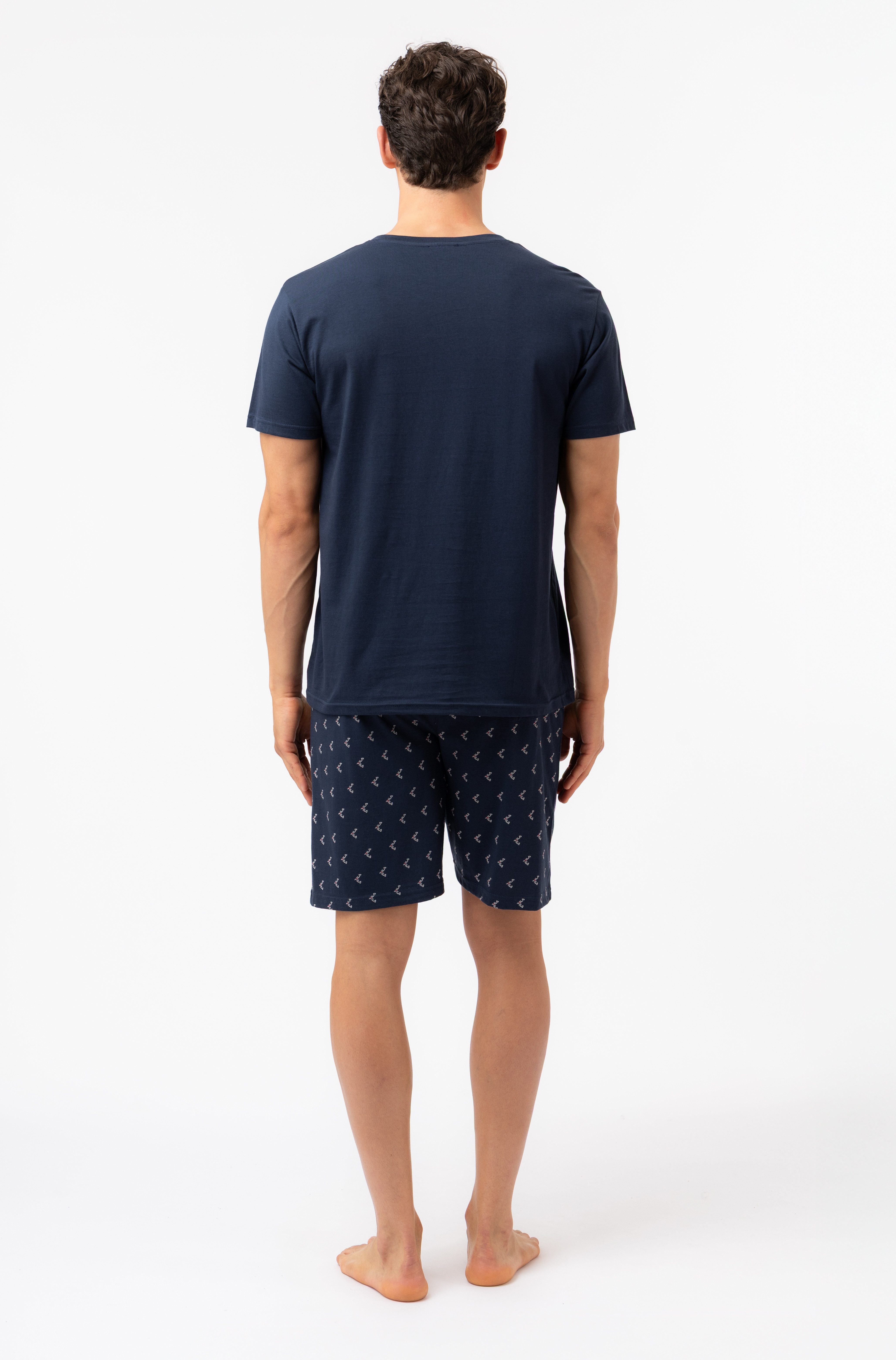 Fila Shorty (2 tlg) mit Rundhalsausschnitt, Kurzarm, Cotton