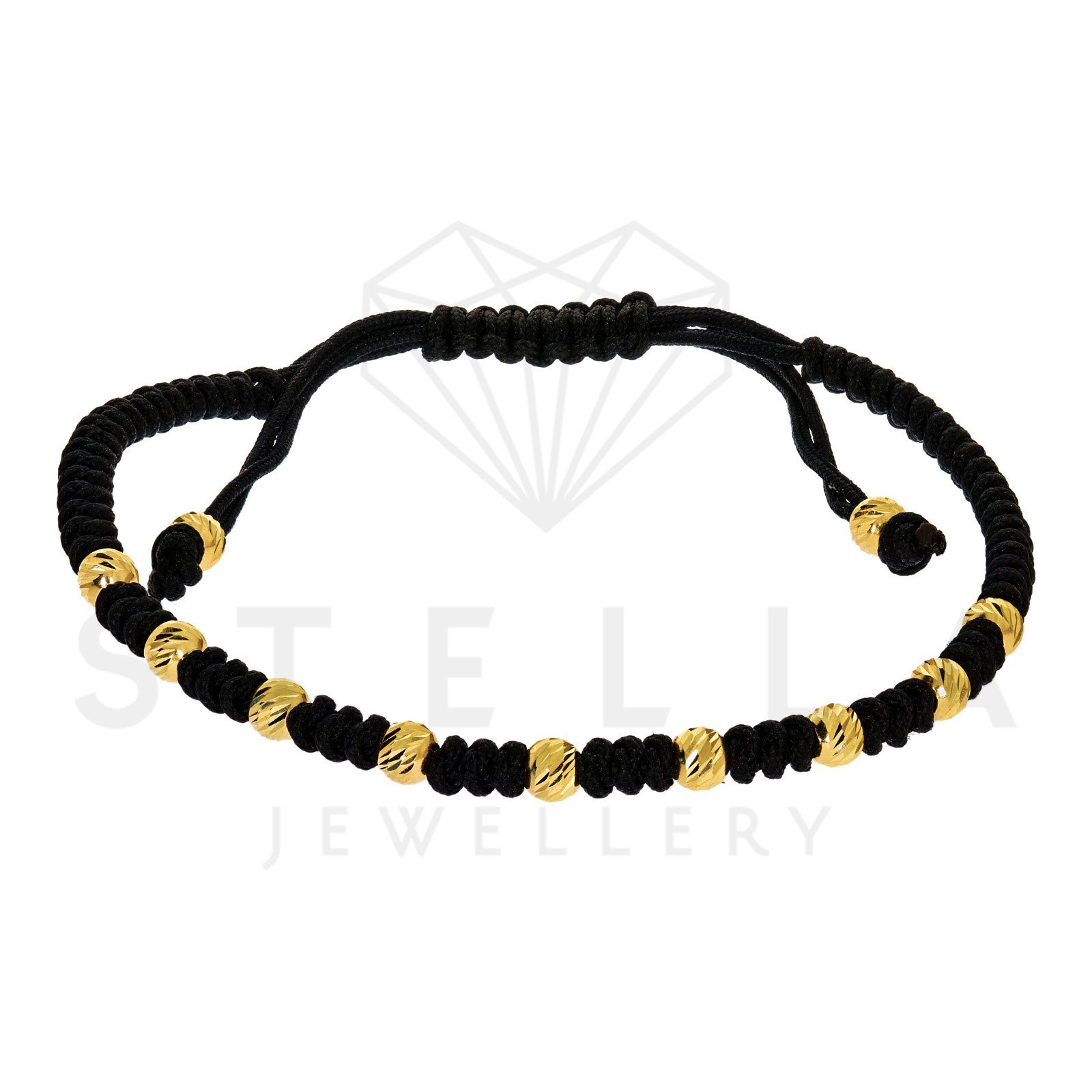 Stella-Jewellery Goldarmband Geflochten Armband mit 585er Gelbgold Kugel (i günstig online kaufen