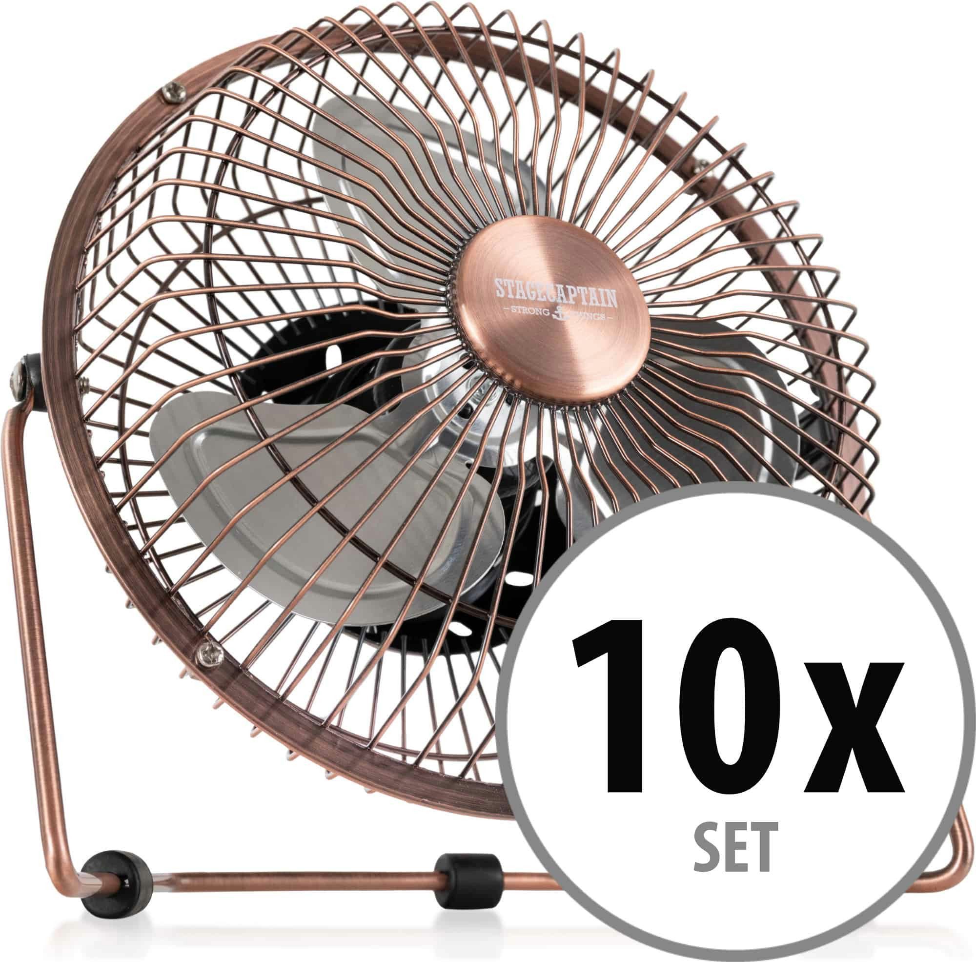 Mini USB-Ventilator Stagecaptain TV-60U MkII 6" USB-Tischventilator 10x Set