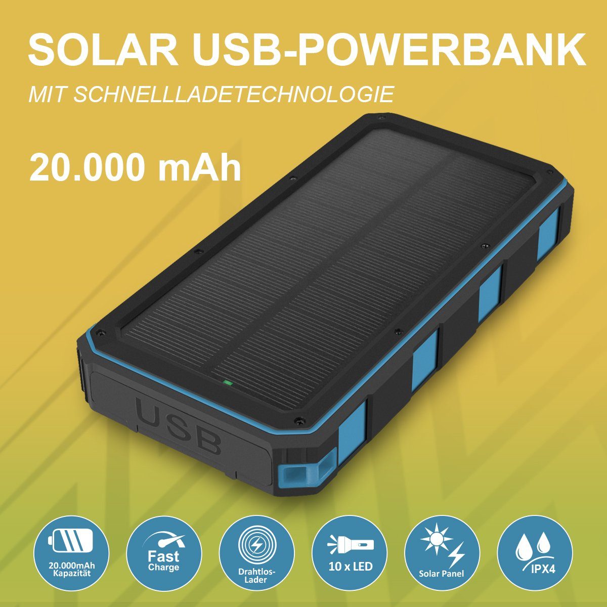 Bank fontastic Solar Xora20Q Power Solar Powerbank
