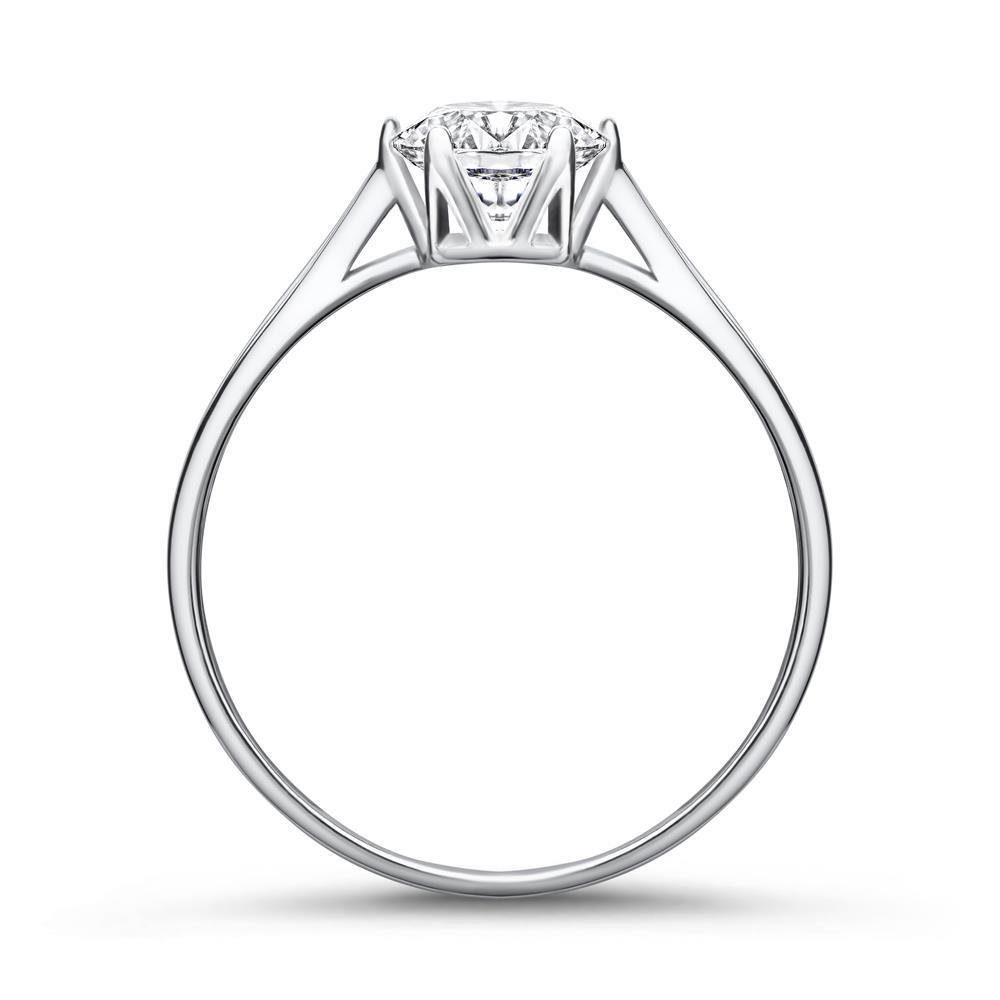 JEWLIX Verlobungsring Zirkoniabesetzter Verlobungsring aus 375er Weißgold von JEWLIX