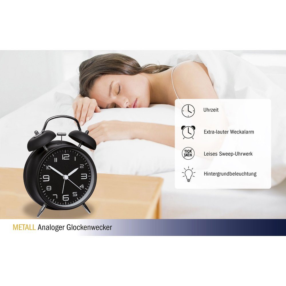 TFA Dostmann Wecker TFA Dostmann 60.1025 Mechanisch Wecker Schwarz Alarmzeiten 1