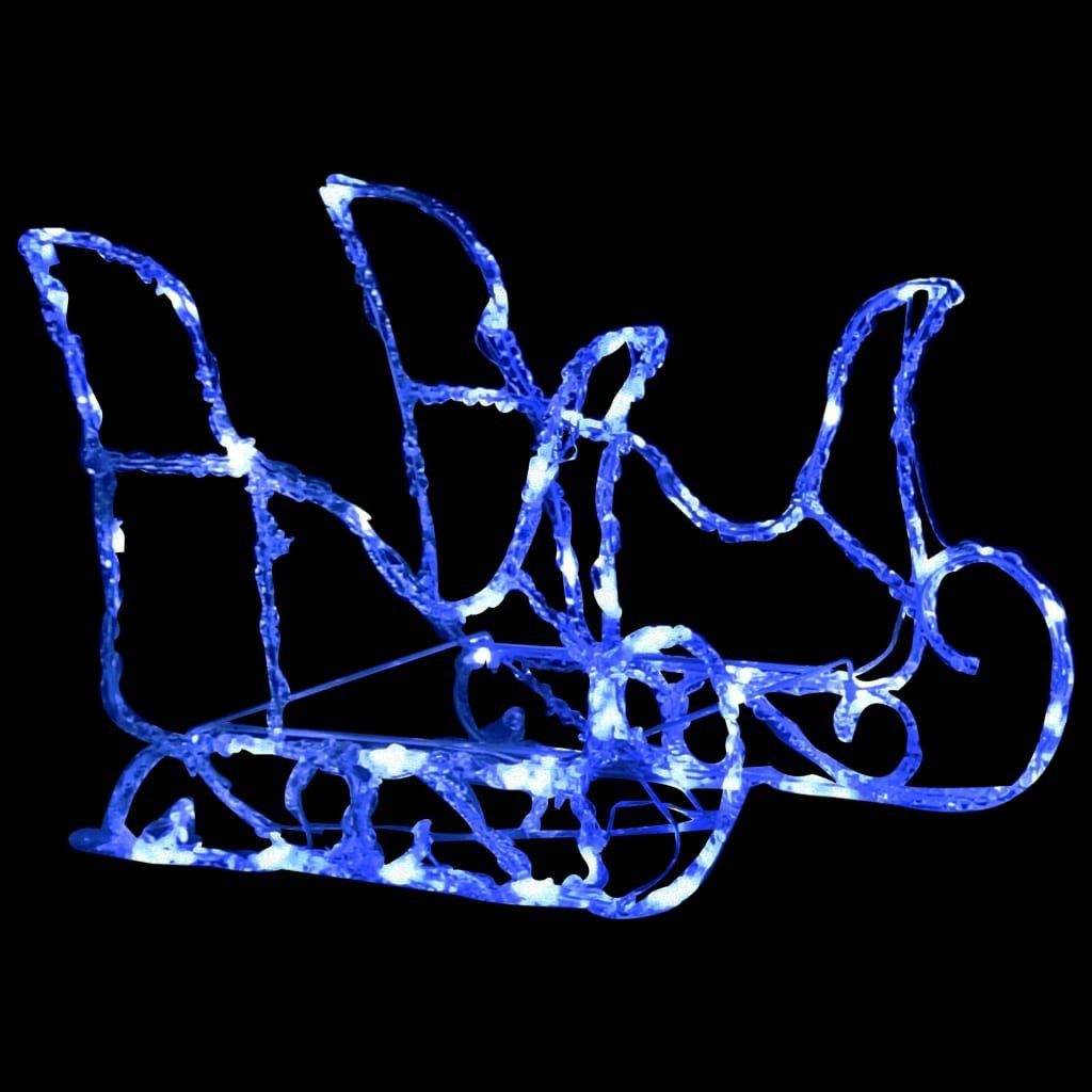 vidaXL Dekolicht Weihnachtsdekoration Rentiere Schlitten 280x28x55 cm Acryl