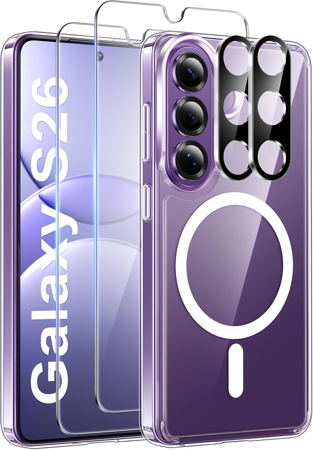 MSM Handyhülle 5in1 Schutzglas (Display + Kamera) für Samsung Galaxy S26 MagSafe 9H