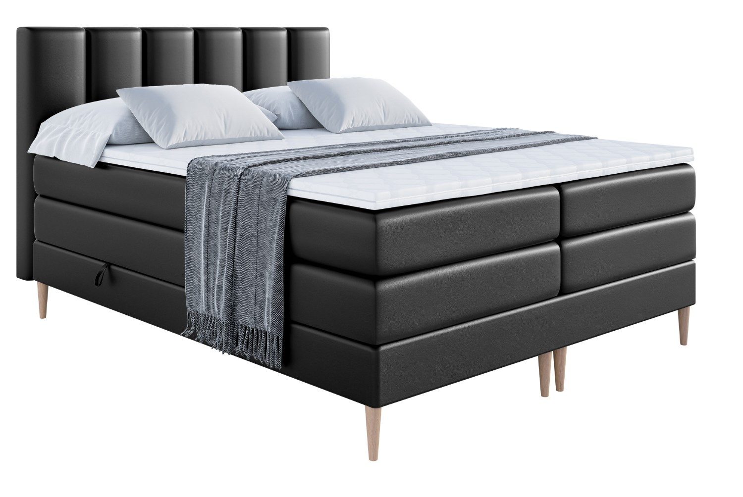 ALTDECOR Boxspringbett BOXI1-F KING (Multipocket-Matratze H4, günstig online kaufen