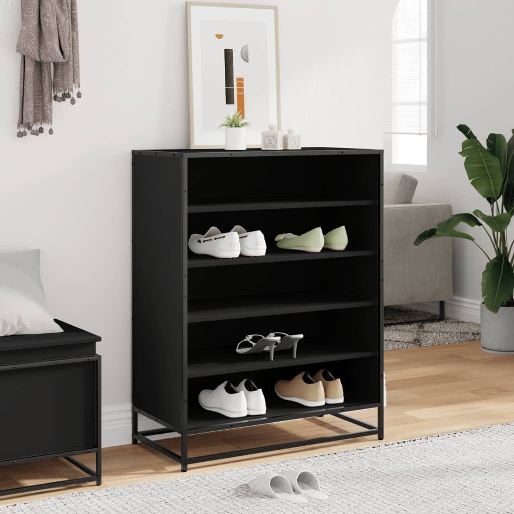 vidaXL Schuhregal Schuhschrank Schwarz 75x38x97,5 cm günstig online kaufen
