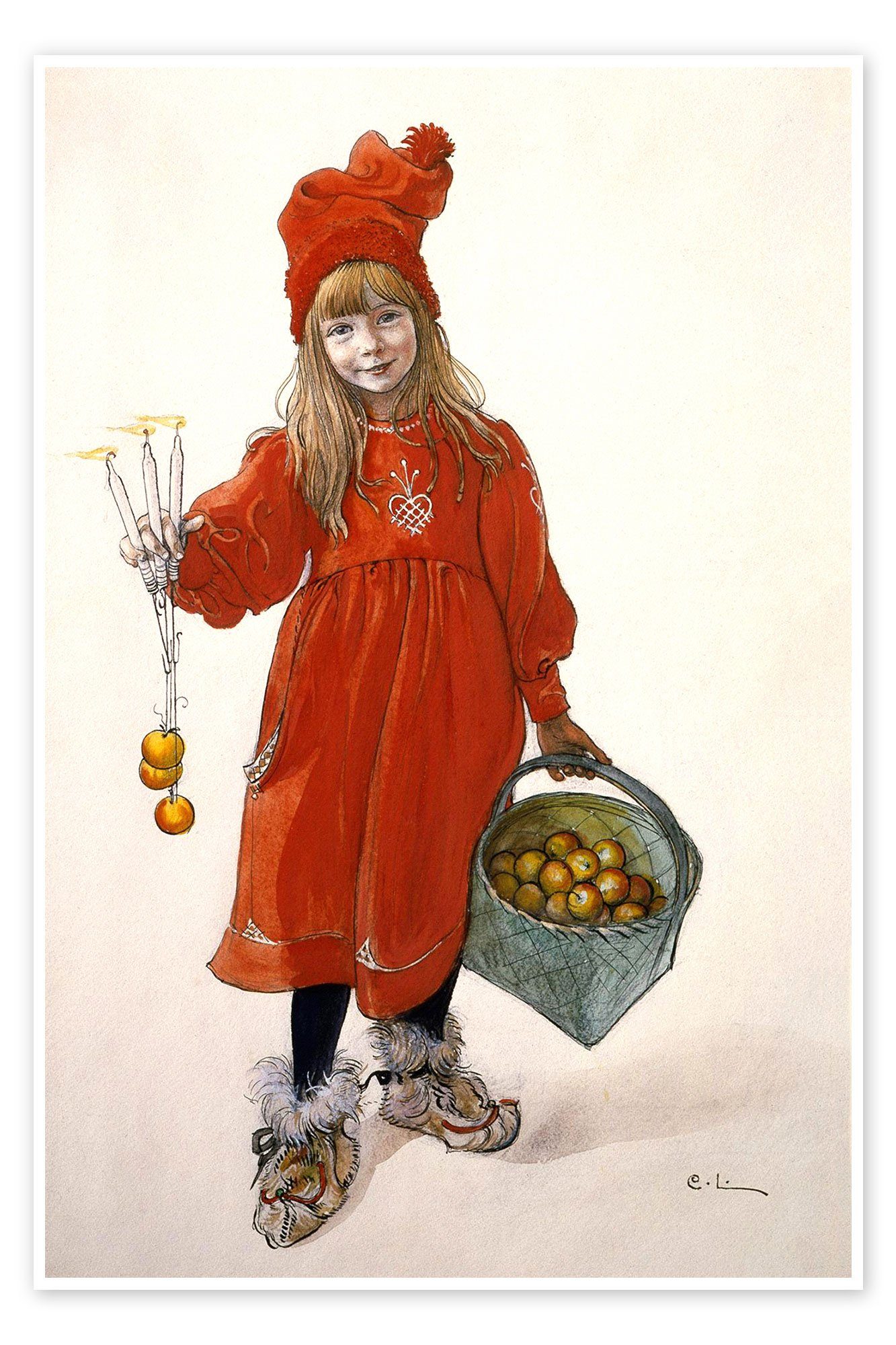 Posterlounge Poster Carl Larsson, Brita als Iduna, Malerei