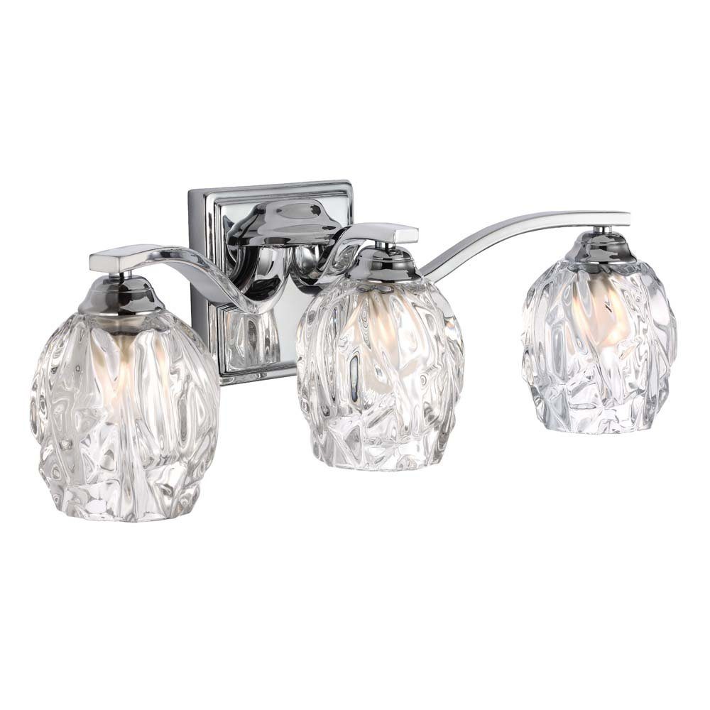 Elstead LIGHTING LED Wandleuchte, Leuchtmittel inklusive, Warmweiß, Wandleuchte Lampe Spiegelleuchte Kristallglas Badezimmerleuchte