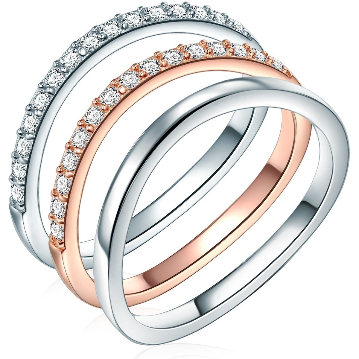 Silberring silber/roségold