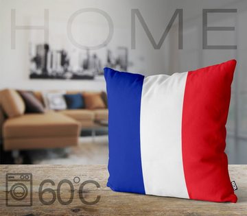 Kissenbezug, VOID, Sofa-Kissen Frankreich France EM WM Flagge Fahne Fussball Fan