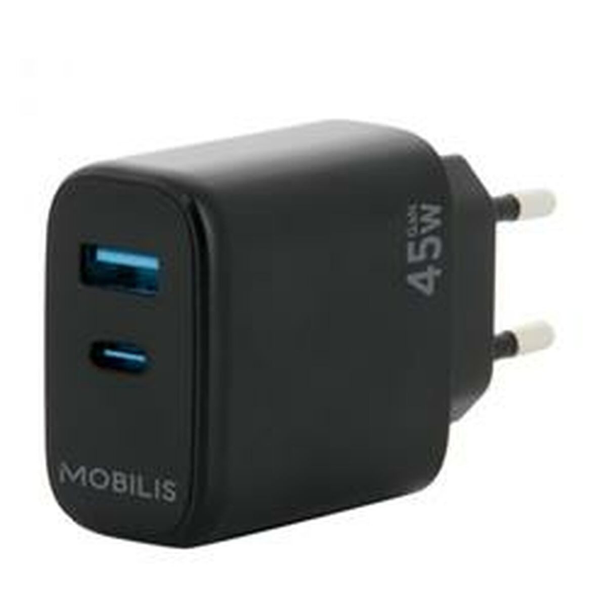 mobilis USB-Ladegerät (Wandladegerät Mobilis 001363 Schwarz 45 W)