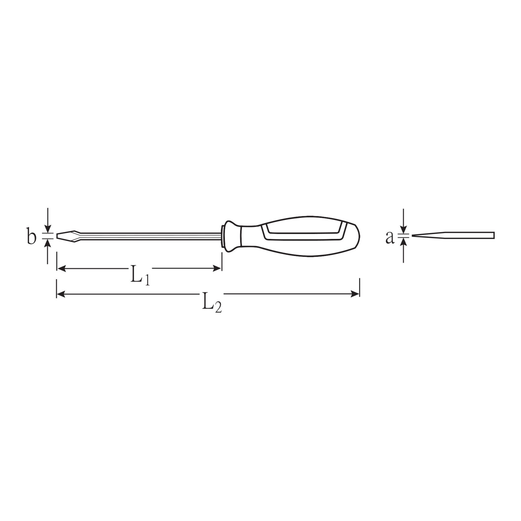 Stahlwille Schraubendreher Stahlwille Schlitzschraubendreher DRALL+ 1,6mm x 10,0mm Klingen-L.200m