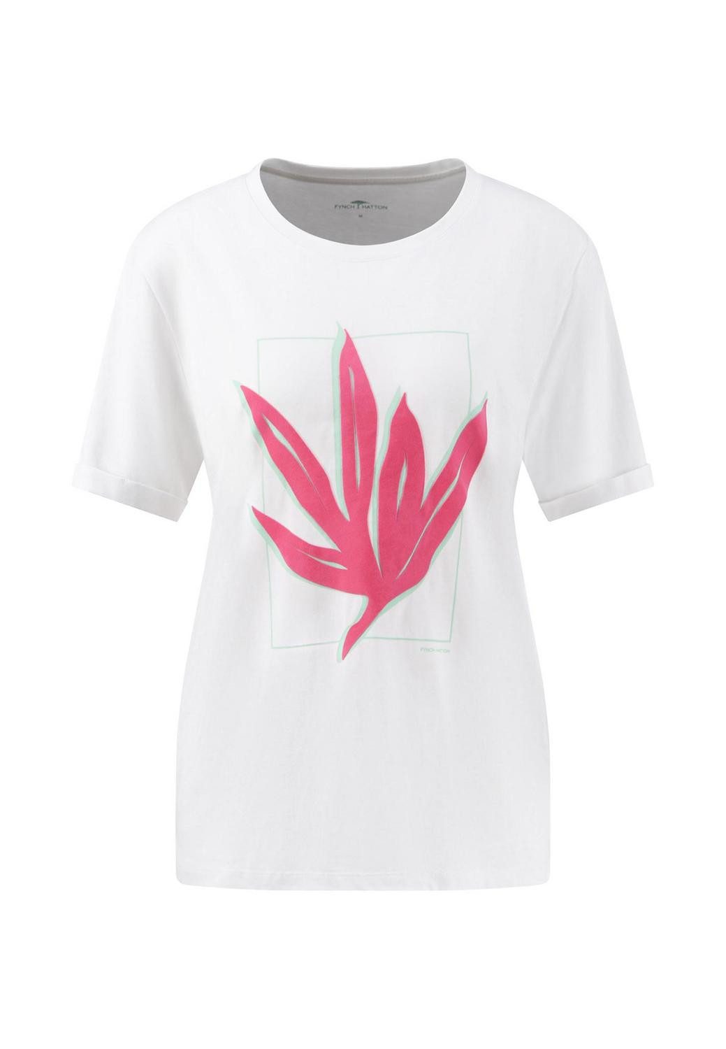 FYNCH-HATTON T-Shirt T-SHIRT PLACED PRINT LEAF