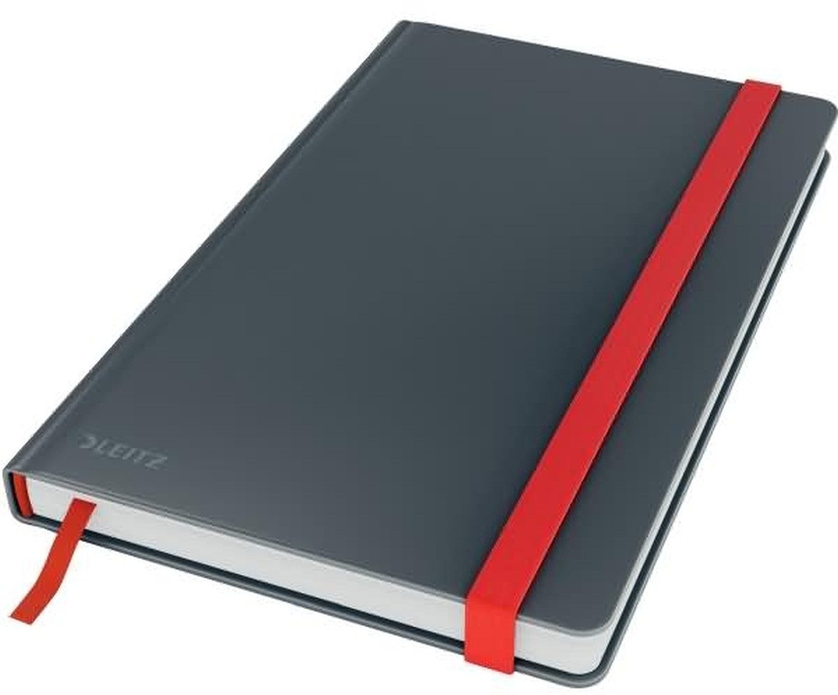 LEITZ Notizbuch Notizbuch Cosy A5 fester Einband liniert grau