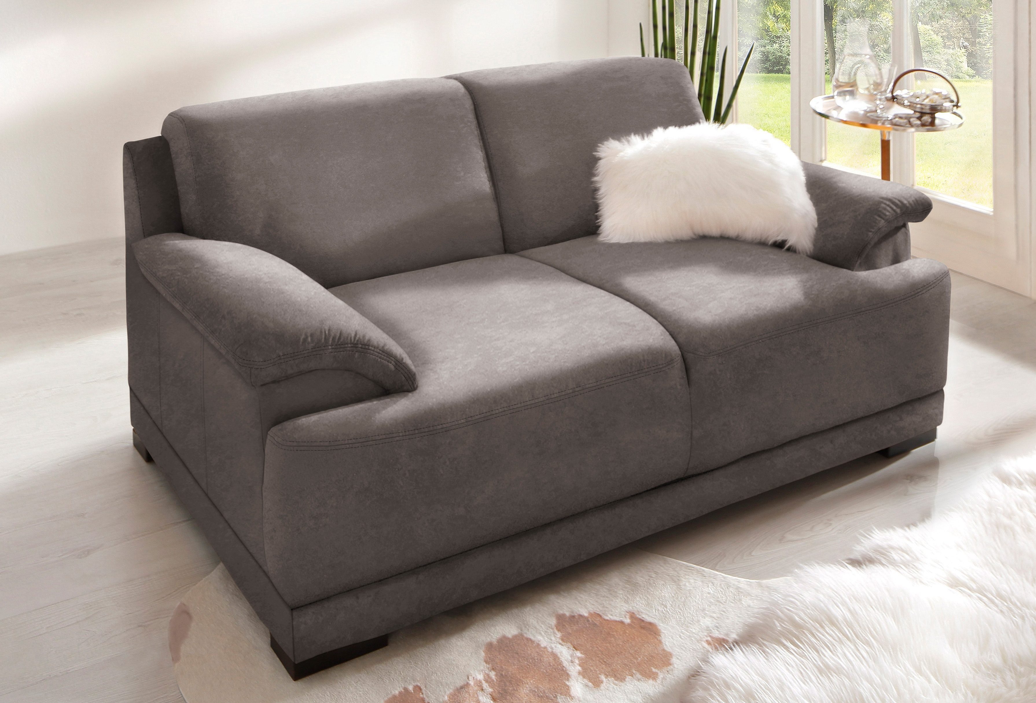 Home affaire 2-Sitzer Telos, Boxspring-Federung toller Sitzkomfort, zeitlos & komfortabel, mit Boxspring-Federung