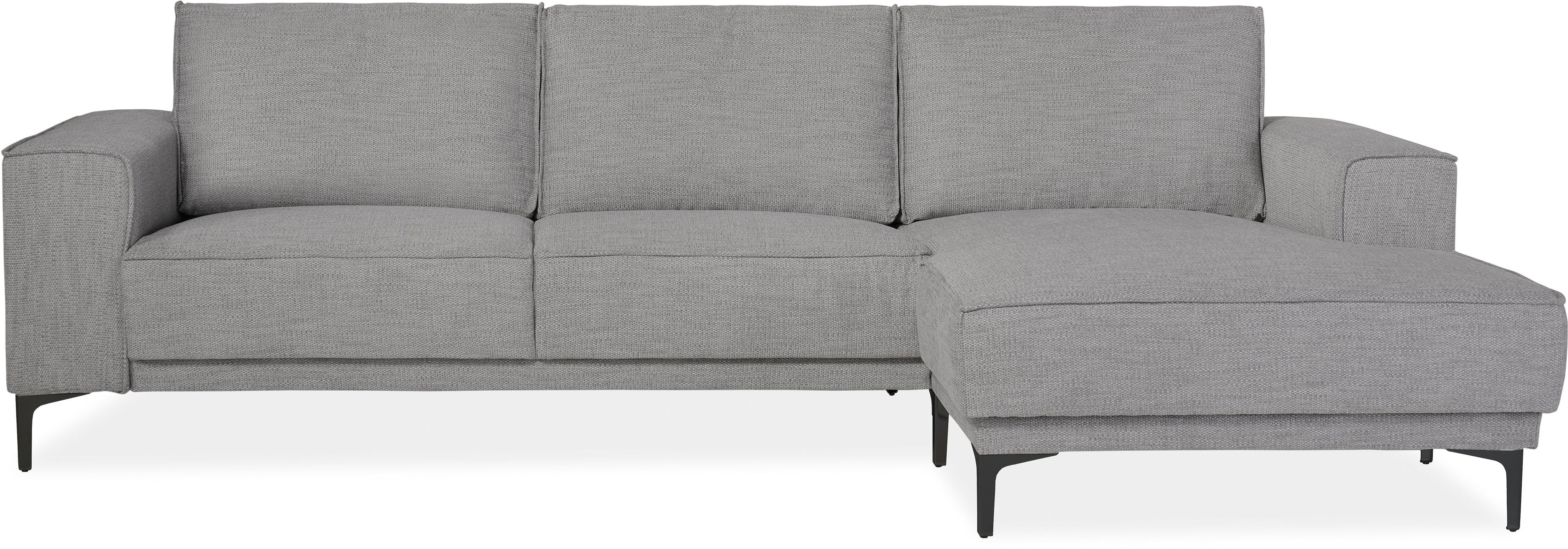 OTTO home Ecksofa "Polsterecke Oland, Struktur, Flachgewebe, Luxus-Microfas günstig online kaufen