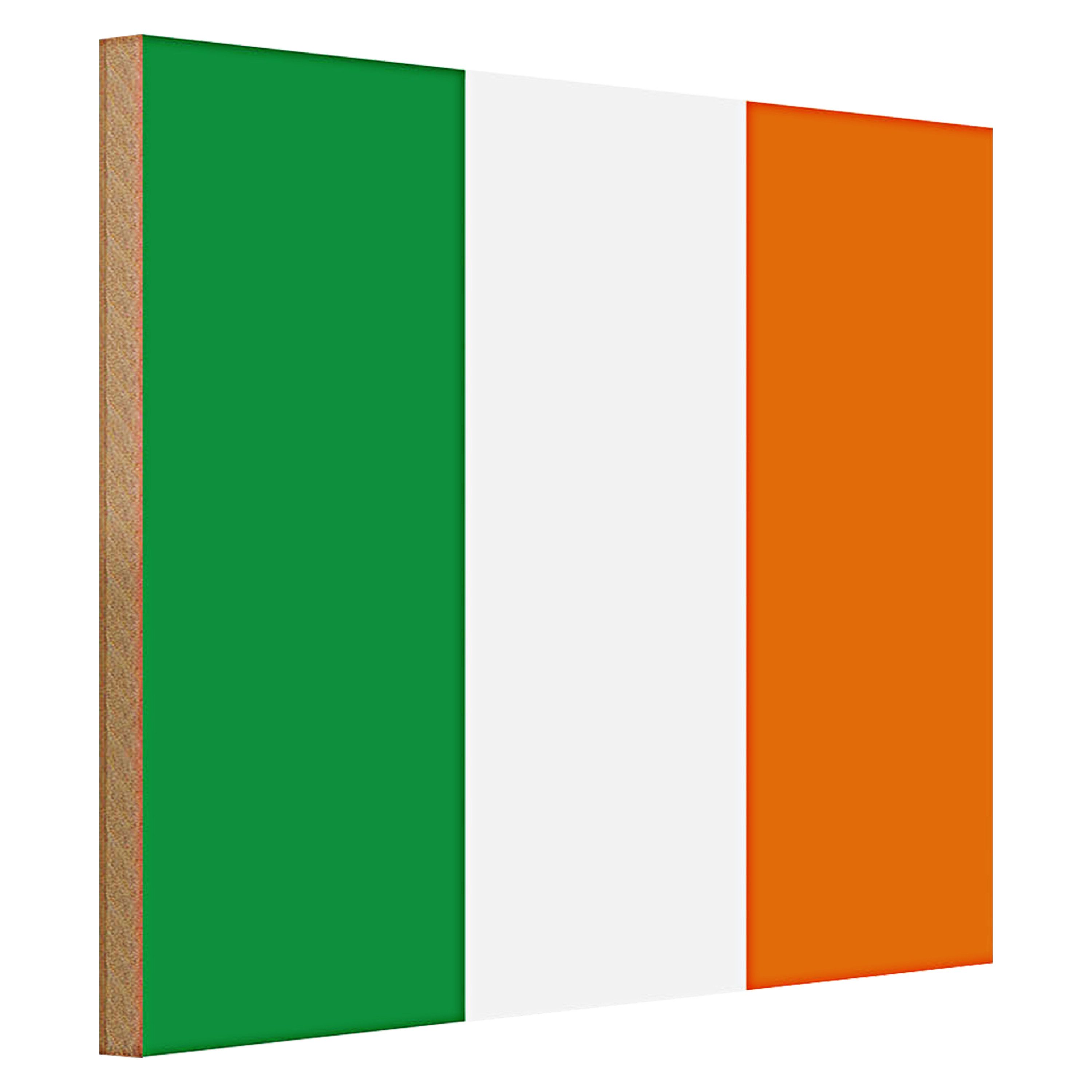 Roomando Holzbild Flagge Irland 40x30cm Flag of Ireland
