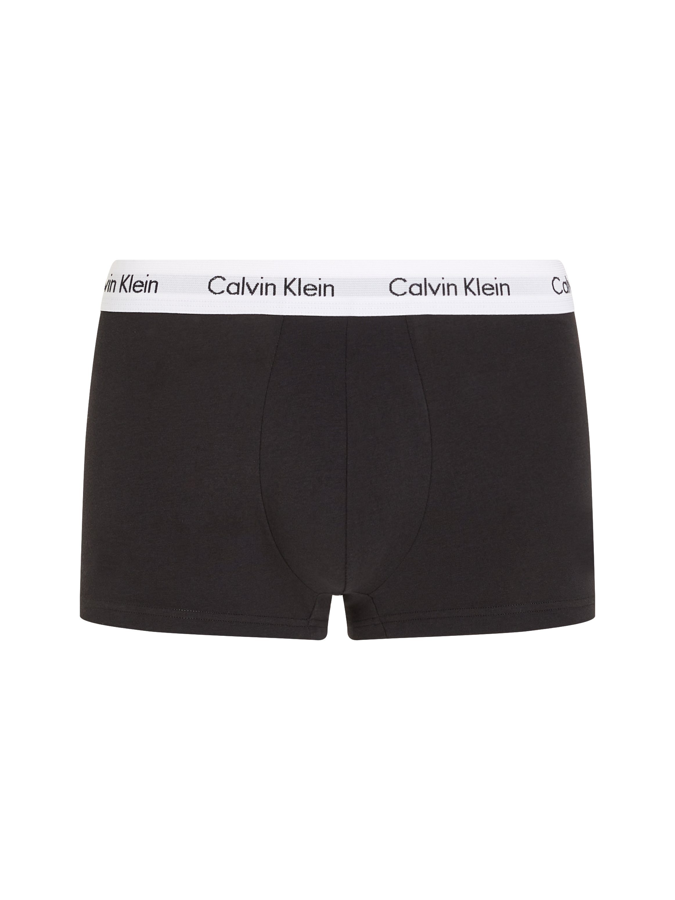 Underwear Hipster Calvin Klein weißem schwarz Webbund mit (3-St)