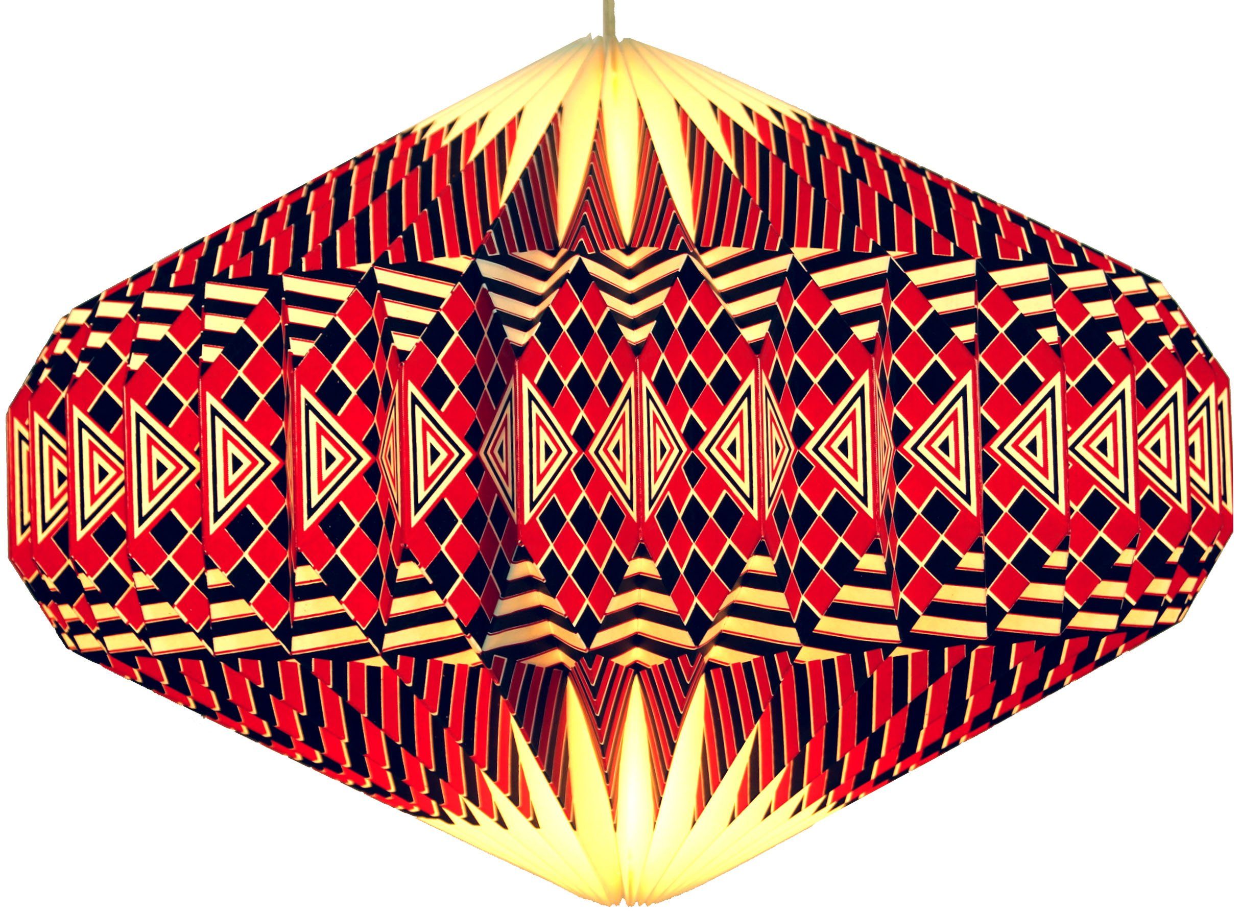 Guru-Shop Лампыschirm Origami Design Papier Лампыschirm - Modell Ufo..