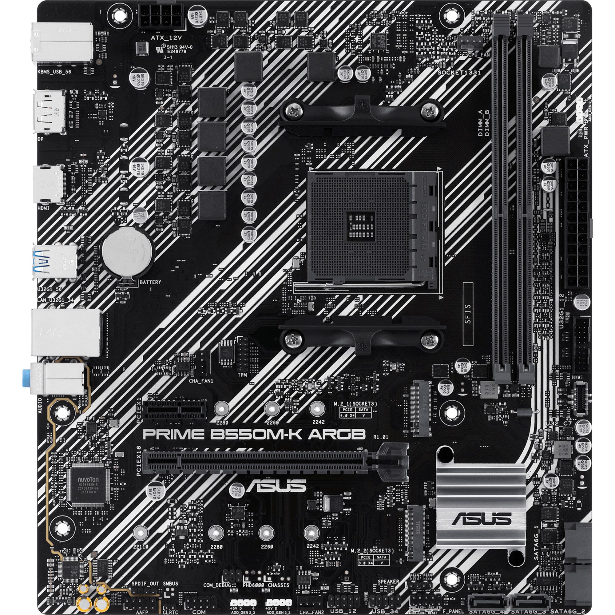 Asus ASUS PRIME B550M-K ARGB, Mainboard Mainboard AURA Sync