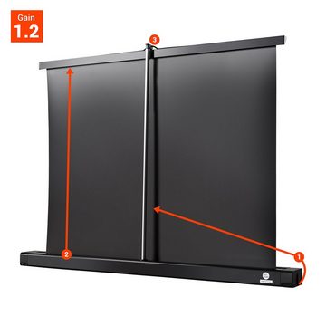 Celexon Professional Tischleinwand (89 x 50cm, 16:9, Gain 1,2)