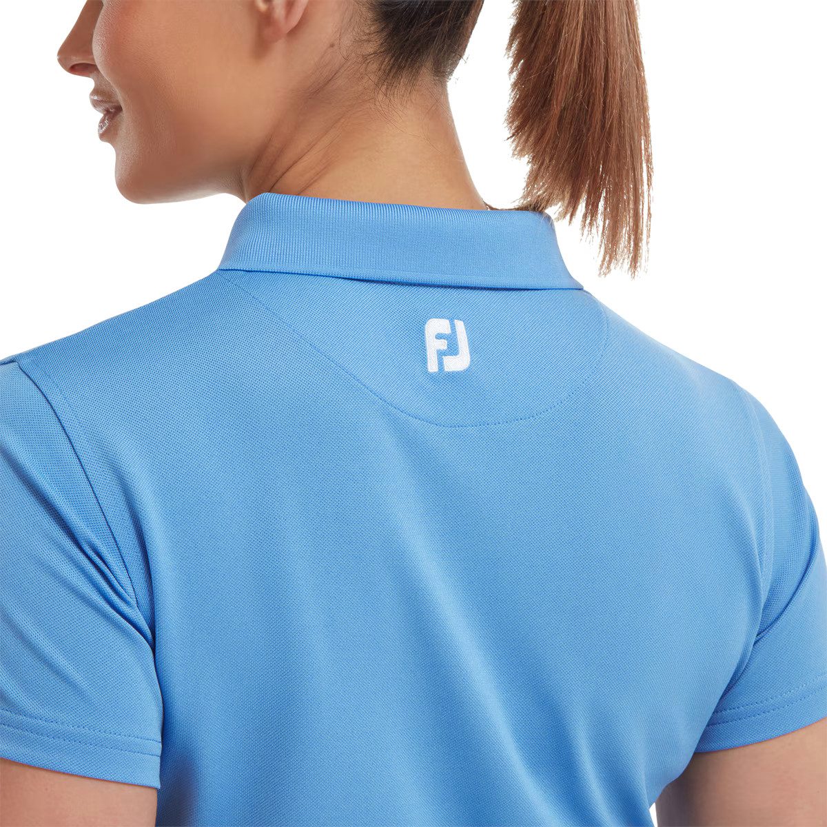 FOOTJOY Poloshirt FootJoy Golf Polo Solid Stretch Pique Hellblau Damen