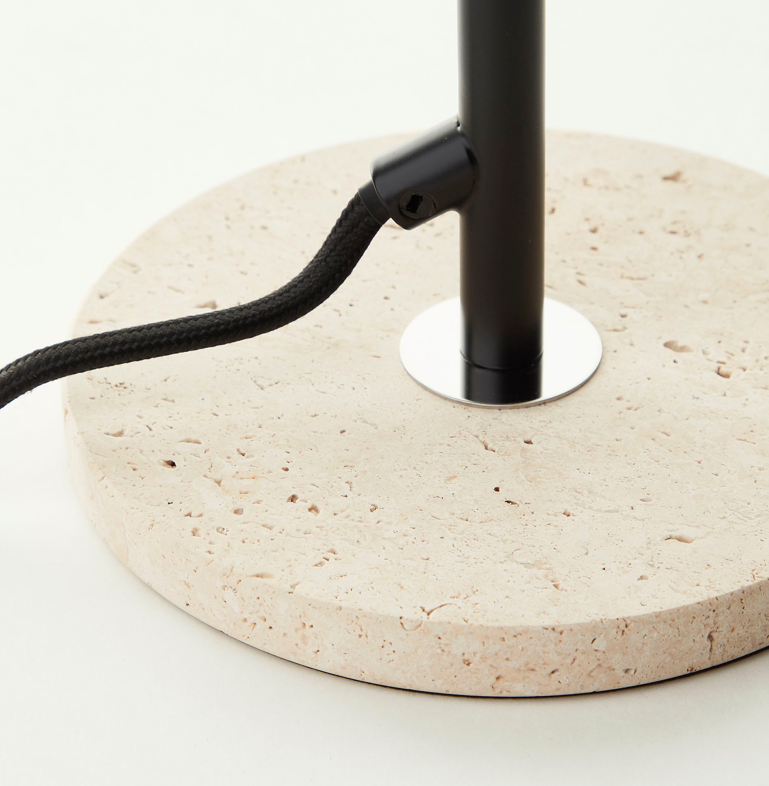 LeGer Home by Lena Gercke Tischleuchte Linnea Pilz Lampe - Travertin Steinf günstig online kaufen