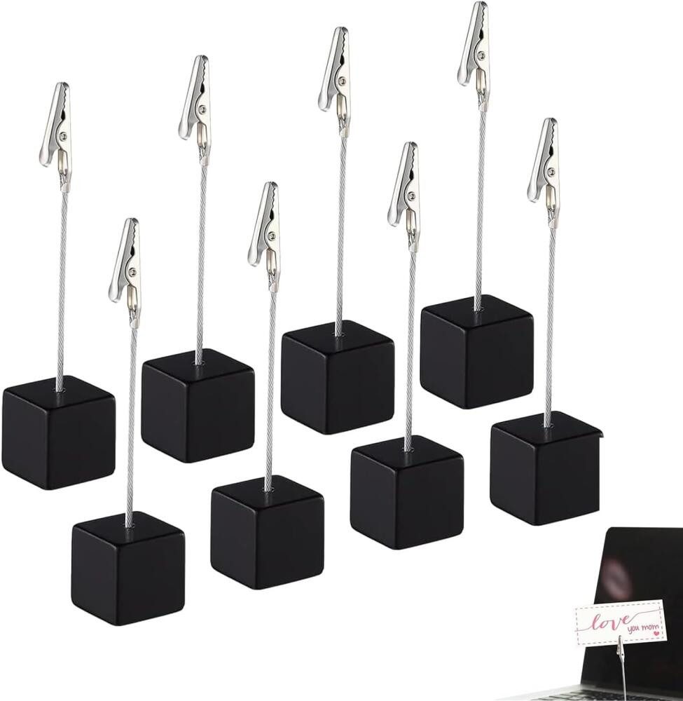 FELIXLEO Tischkartenhalter 12 Stück Memo Clip Halter Fotohalter Memohalter für Bilder Karten Büro, (12-tlg)