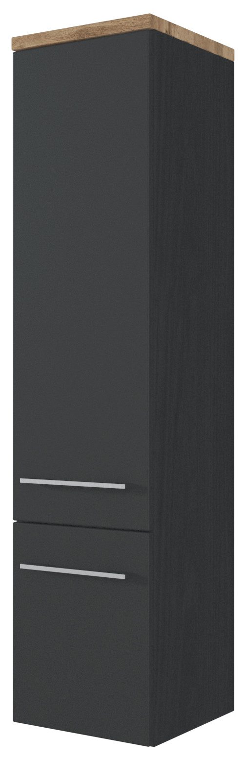 Basera® Midischrank Avola 30 cm breit anthrazit, Badezimmermöbel