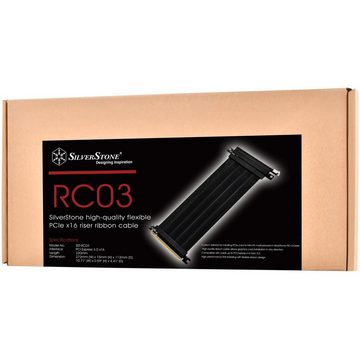 Silverstone PCIe-x16-Riser-Flachbandkabel RC03 Adapter