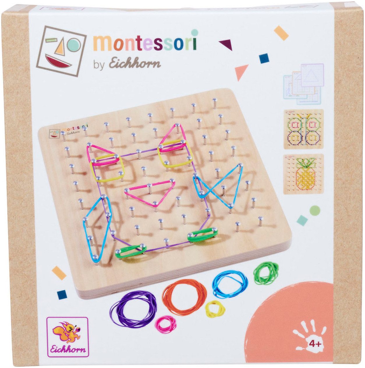 Eichhorn Lernspielzeug Montessori Geometriebrett