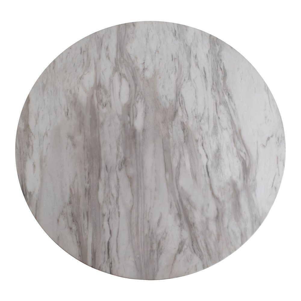 Esstisch marmor Bojan look, ebuy24 cm (1-St) Esstisch Ø110 messingfarbene