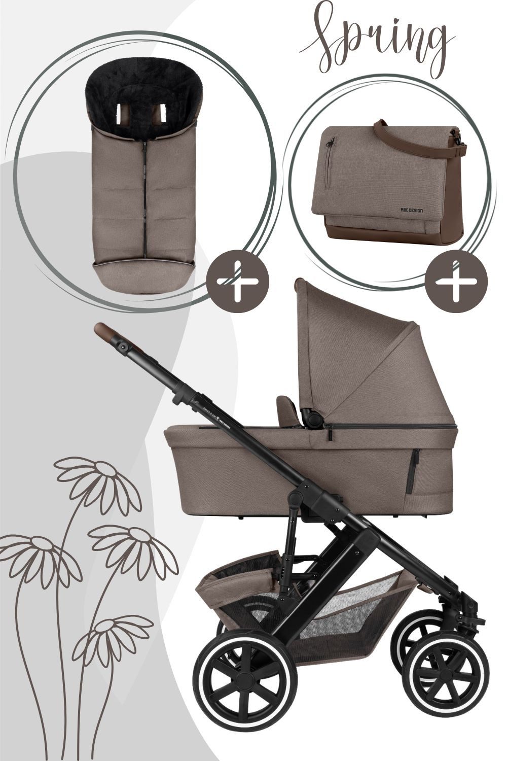 Kombi-Kinderwagen Salsa 5 Air Kombikinderwagen mit gratis Winterfußsack und Tasche