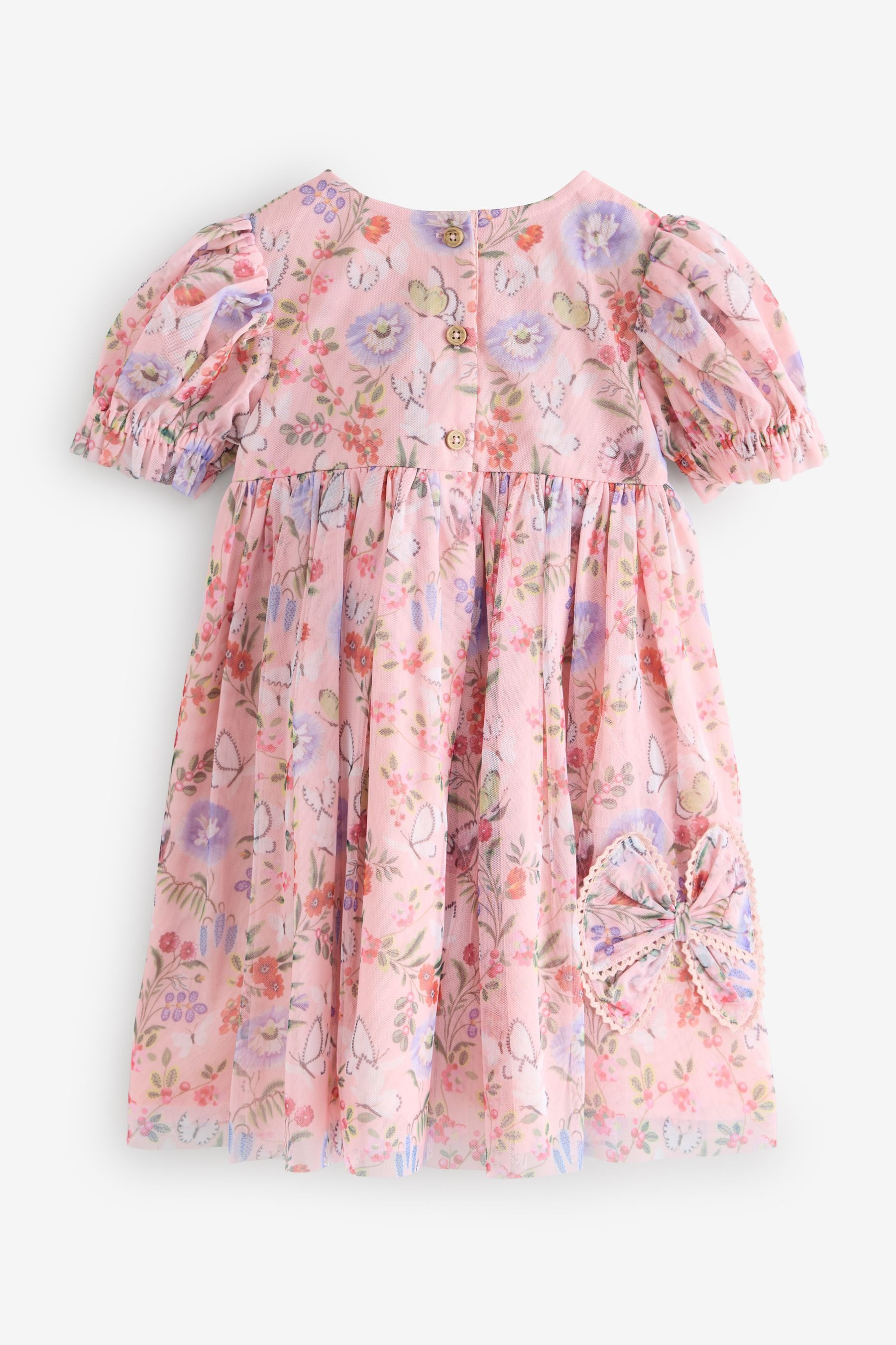 Next Jerseykleid Cath Kidston kurzärmeliges Kleid mit Blumen (1-tlg)