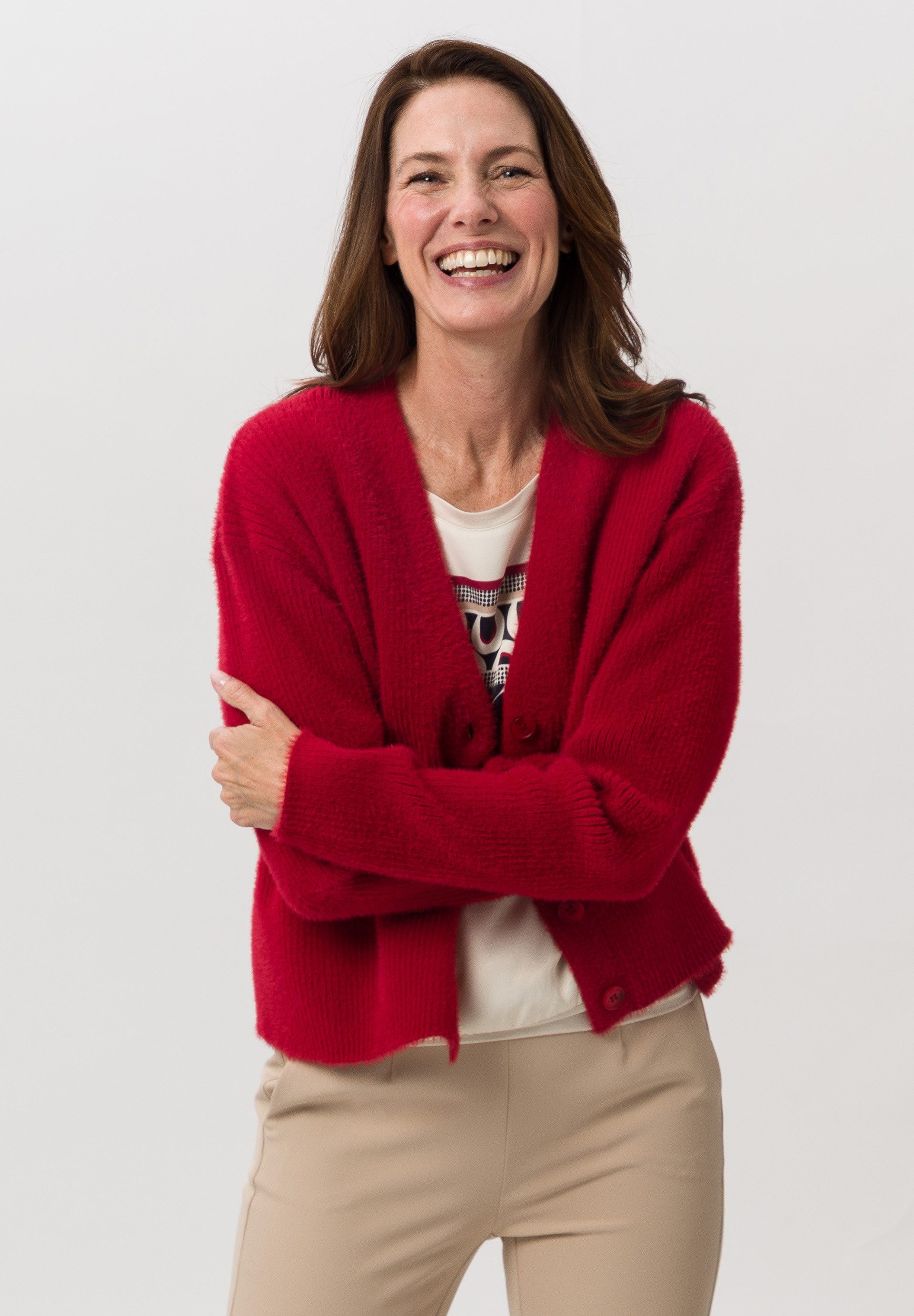 FRANK WALDER Strickjacke mit supersofter Haptik günstig online kaufen