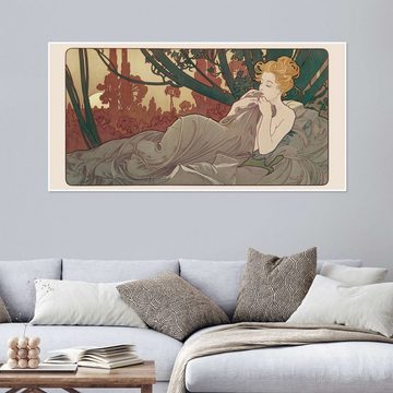 Posterlounge Poster Alfons Mucha, Sonnenuntergang, Vintage Malerei