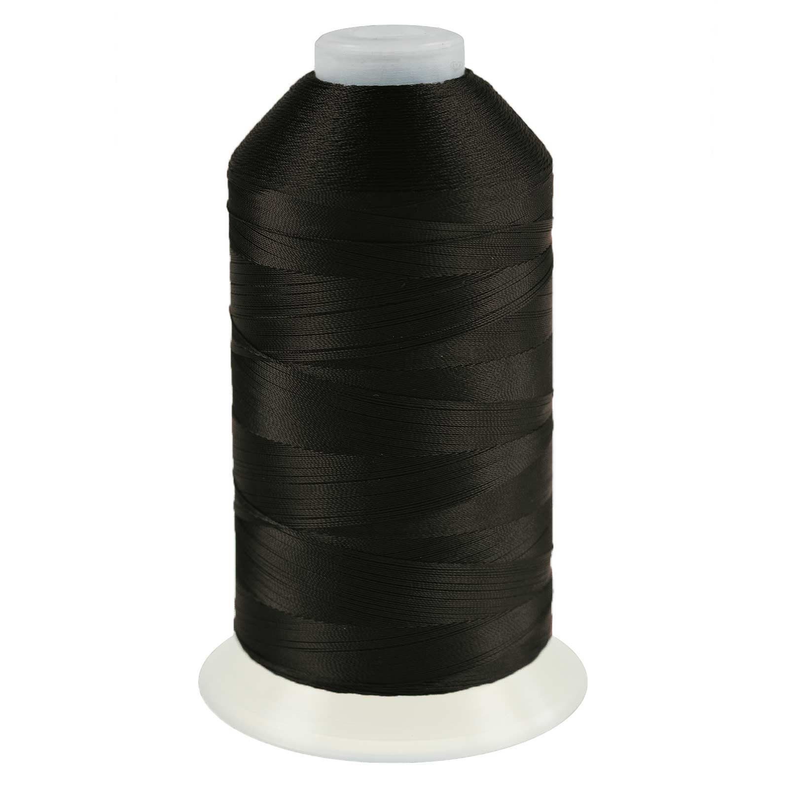 maDDma 3000m Nähgarn Polyester 210D/2 Sattlergarn Jeansgarn Nähgarn, 3000 m, A860 schwarzoliv