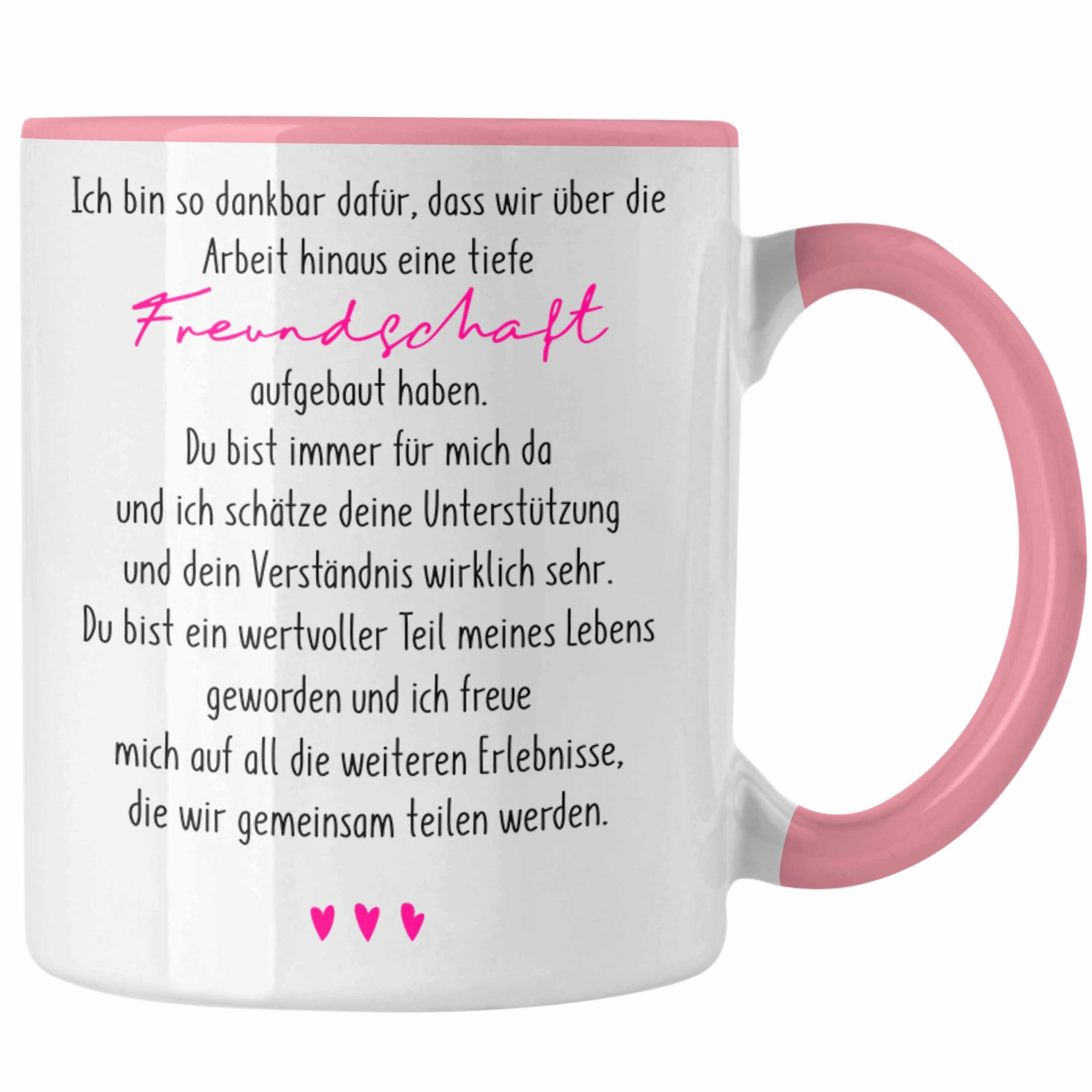 Trendation Tasse Trendation - Kollegin Tasse Geschenk Arbeitskollegin Rosa