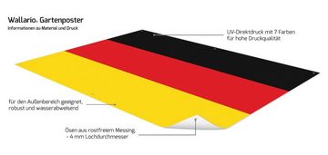 Wallario Sichtschutzzaunmatten Deutsche Flagge