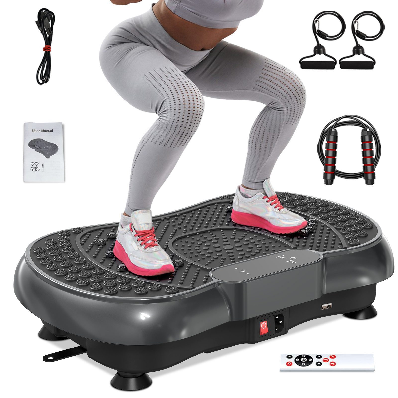 Vibrationsplatte Vibrationsplatten mit leiser Motor + Bluetooth