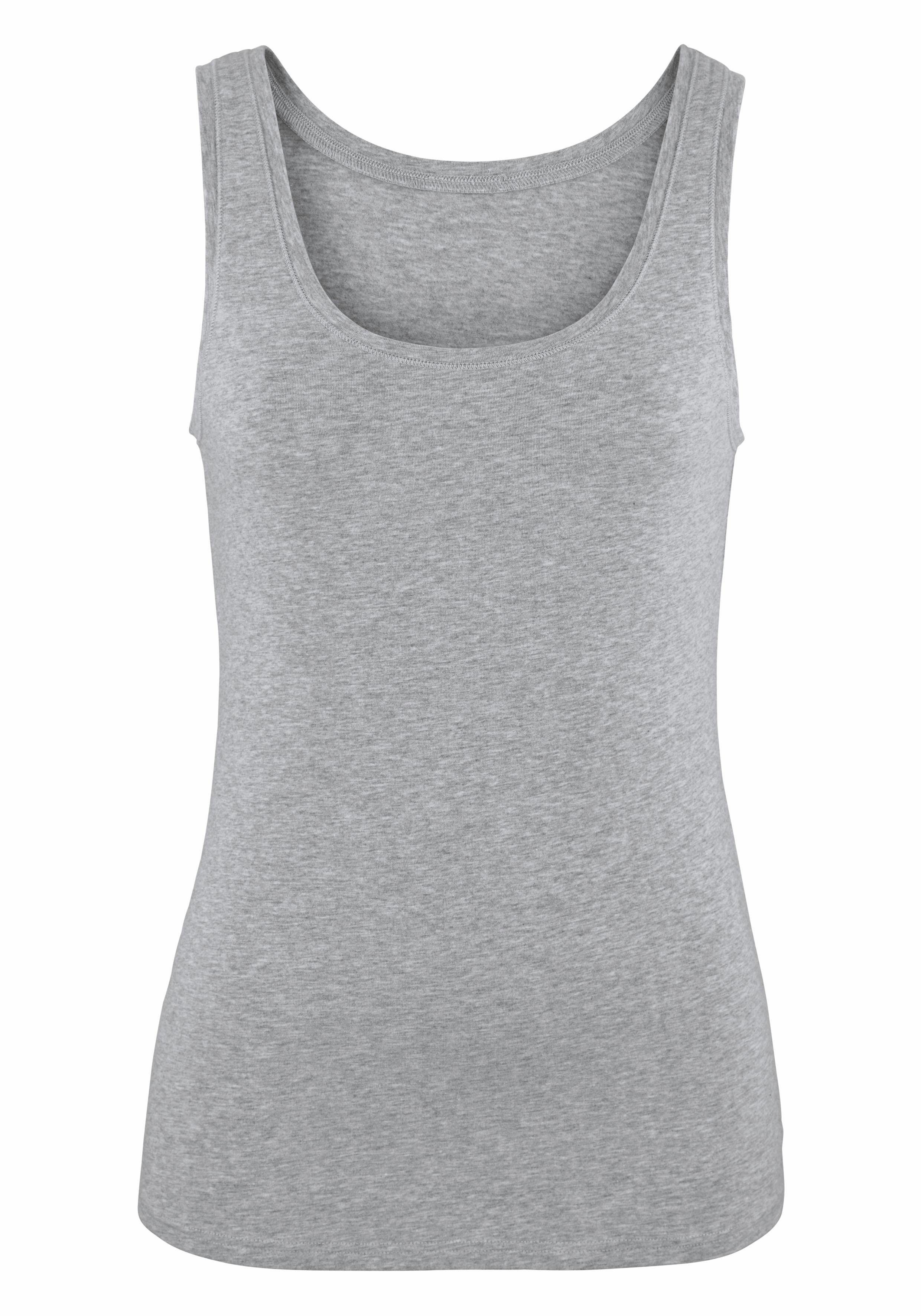 Vivance by Lascana Tanktop (2er-Pack) aus elastischer Baumwoll-Qualität – Bild 4 von 5