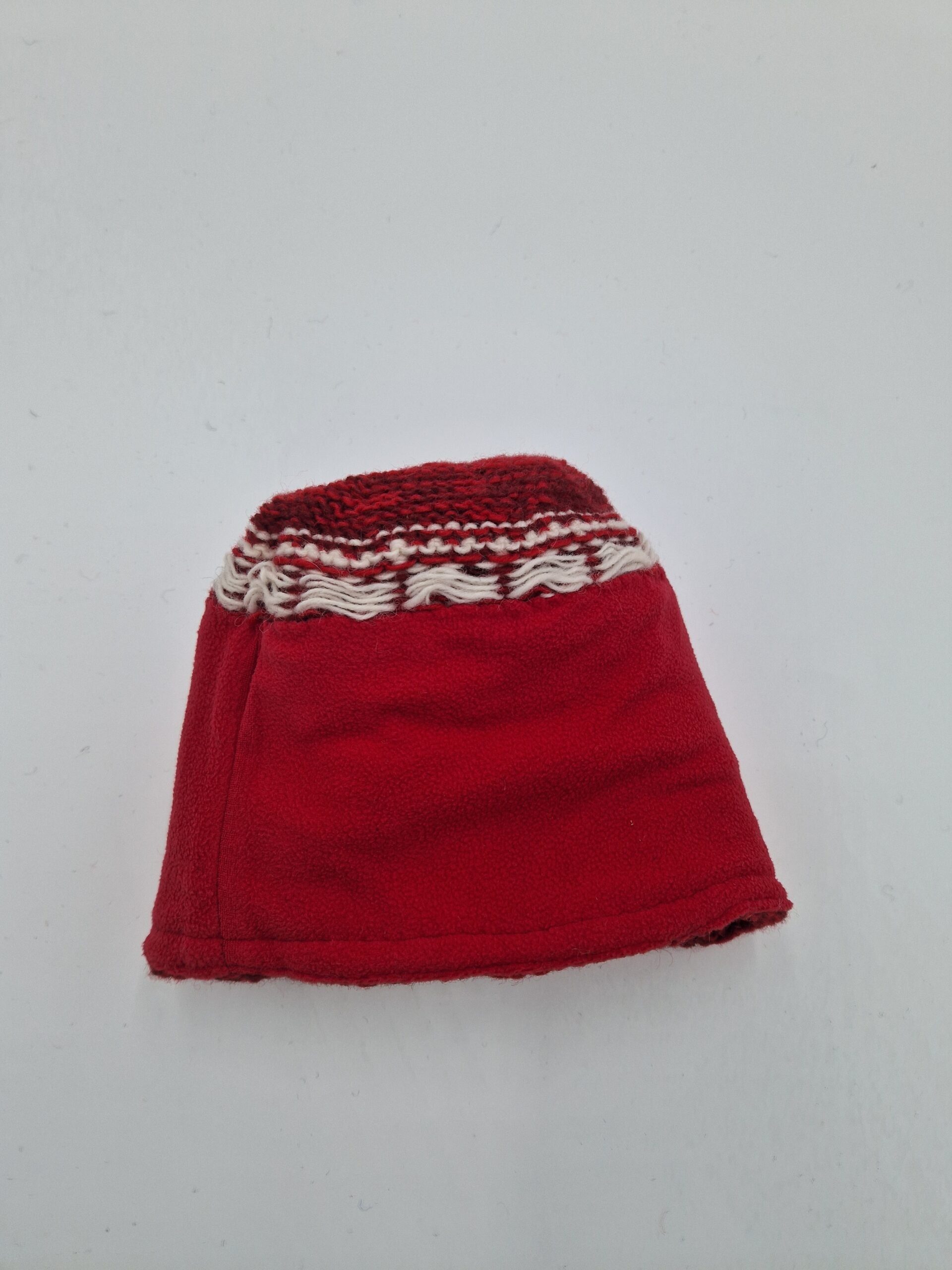 Mein Style Bommelmütze Schafwoll Pudelmütze rot Stück, gemustert 715 (1 1 Stück)