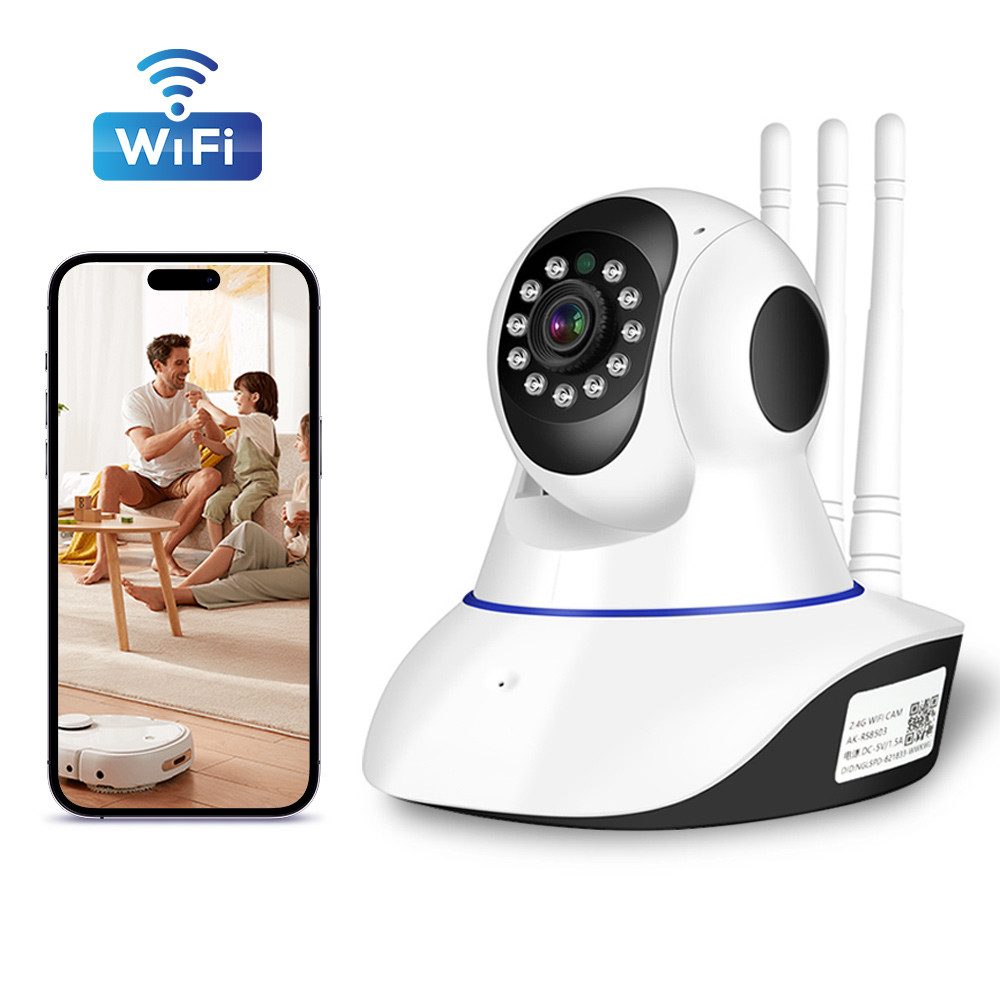 Hikity 1080P WIFI IP Kamera Überwachungskamera Webcam Camera Nachtsicht Überwachungskamera (Nachtsicht-Bewegungserkennung, Video Resolution: 1280*720/640*480)