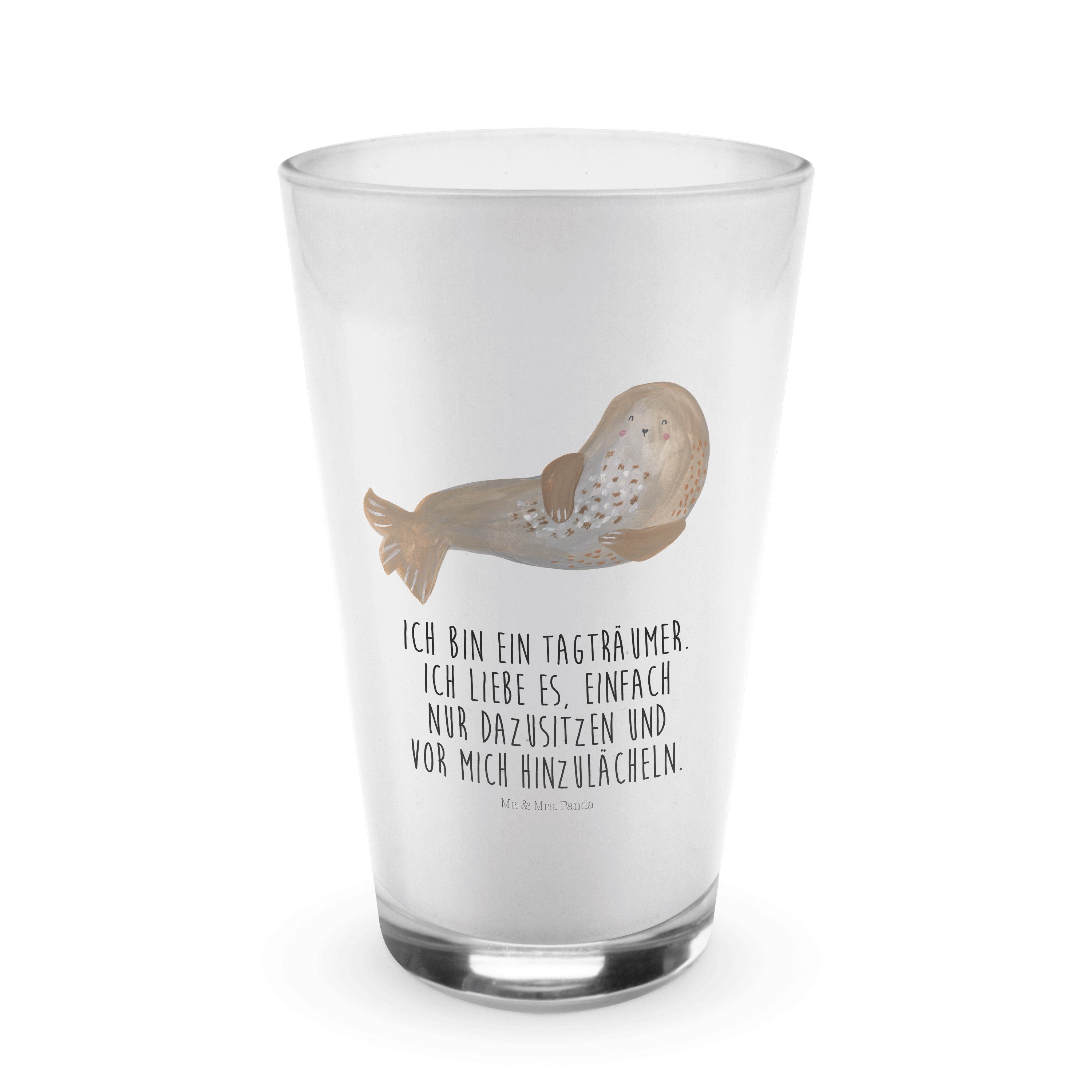 Mr. & Mrs. Panda Glas Robbe Lachen Transparent Geschenk, lustige