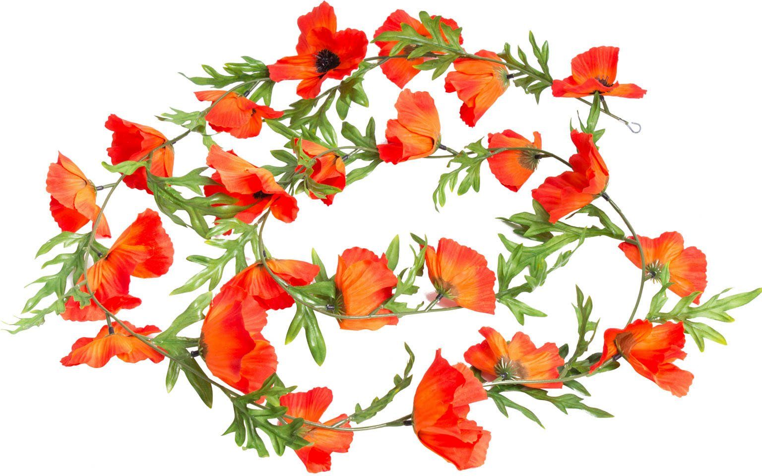 Kunstblume »Mohnblumen Girlande« Mohn, Botanic-Haus, Höhe 180 cm-Otto
